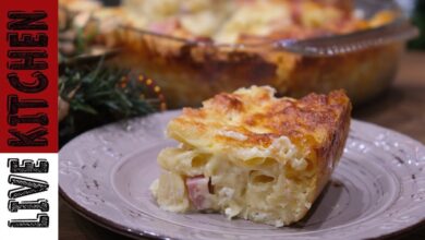 Γρήγορες συνταγές!! – Λαχταριστό Σουφλέ – Delicious pasta souffle – Live Kitchen