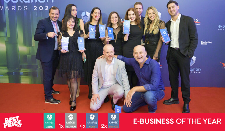 Κορυφαία διάκριση ως e-business of the year για το BestPrice.gr και 8 βραβεία συνολικά στα e-volution Awards 2024