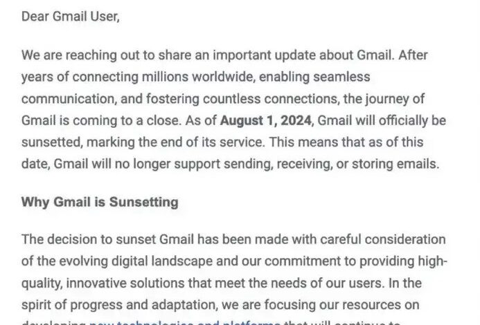 Google: Διαψεύδει τη φήμη ότι κλείνει το Gmail τον Αύγουστο