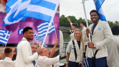 Ολυμπιακοί Αγώνες 2024: Ο Γιάννης Αντετοκούνμπο και η Αντιγόνη Ντρισμπιώτη σημαιοφόροι της παρέλασης – Η εντυπωσιακή εμφάνιση της Ελλάδας