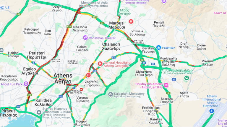 Μποτιλιάρισμα στον Κηφισό – Καθυστερήσεις και στην Αττική Οδό