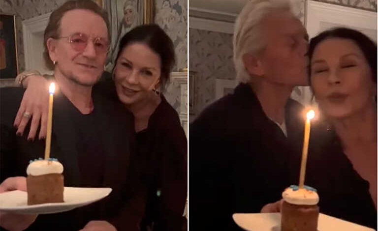 Να σου τραγουδάει το «Happy Birthday» ο Bono: Γενέθλια την ίδια ημέρα για Μάικλ Ντάγκλας και Κάθριν Ζέτα Τζόουνς