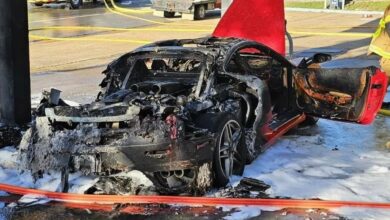 Παρανάλωμα Ferrari F430 ενώ ανεφοδιαζόταν σε πρατήριο