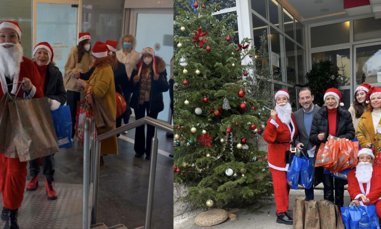 Η Βάνα Μπάρμπα ντύθηκε Άγιος Βασίλης και μοίρασε δώρα σε ασθενείς