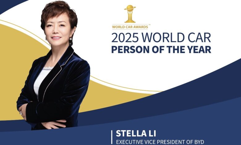 BYD: Η Stella Li αναδείχθηκε World Car Person of the Year