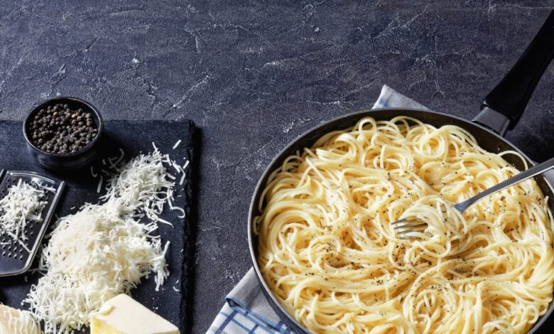 Συνταγή για σπαγγέτι cacio e pepe