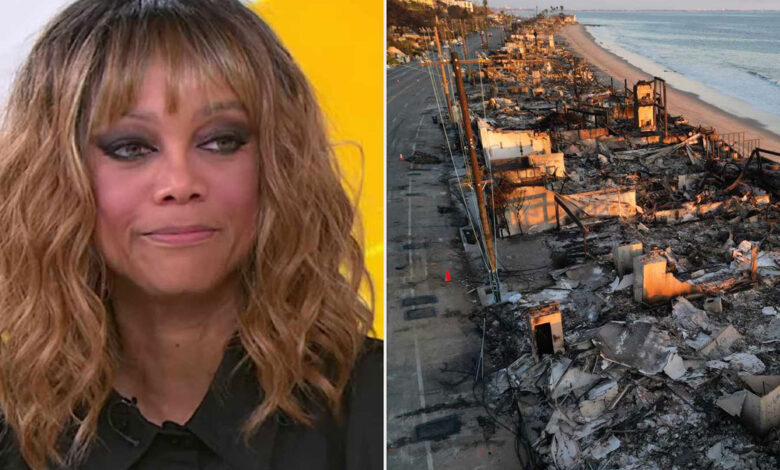 Tyra Banks: Η έπαυλή της στο Los Angeles παραδόθηκε στις φλόγες