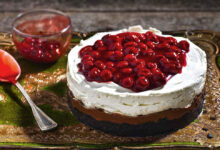 Cheesecake με βύσσινο χωρίς προσθήκη ζάχαρης