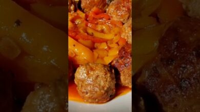 Πανεύκολη και γρήγορη συνταγή! #recipes #cooking #κεφτεδακια #πιπεριές #συνταγές