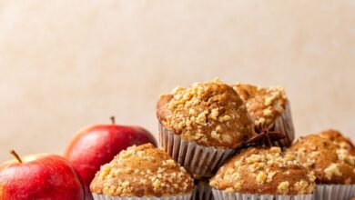 Συνταγή για muffins με μήλο, κανέλα και αλεύρι ολικής άλεσης