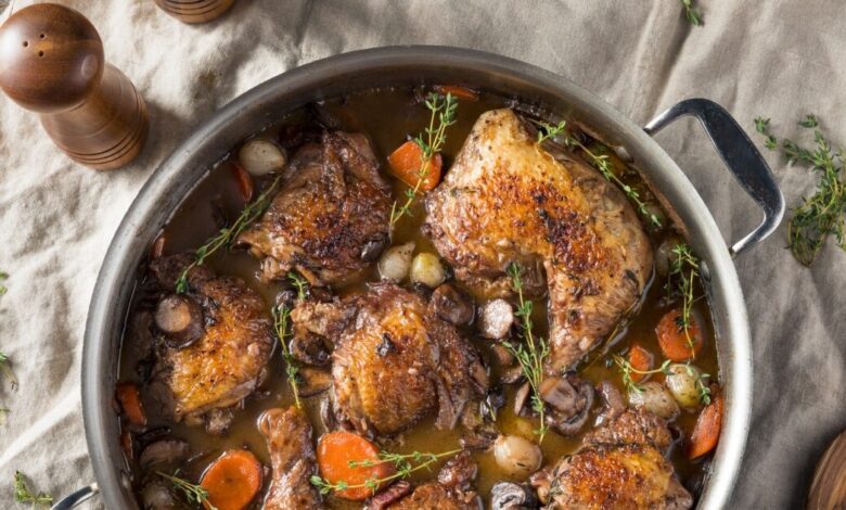 Συνταγή για Coq Au Vin Συνταγή για Coq Au Vin