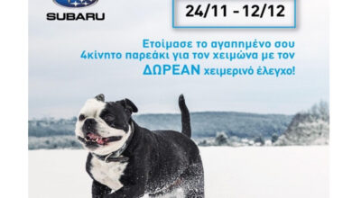Δωρεάν Χειμερινός Τεχνικός Έλεγχος από τη Subaru