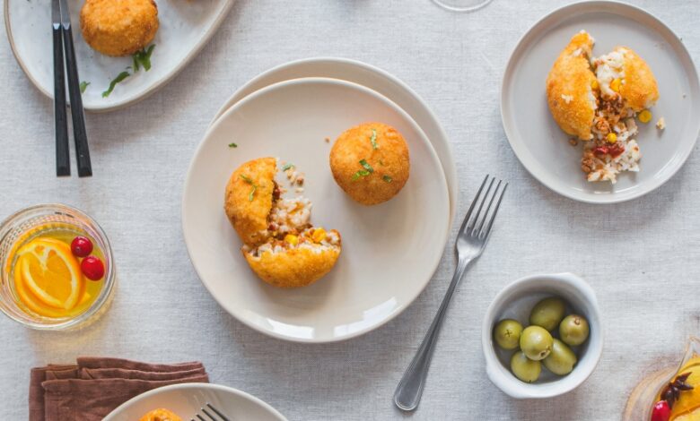 Arancini- ιταλικοί γεμιστοί ρυζοκεφτέδες | Funky Cook