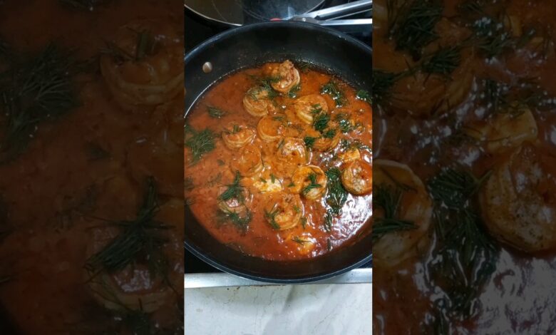 Shrimps in Tomato Sauce #shorts Γαρίδες Σαγανάκι #recipe #συνταγέσ #alenakitchen