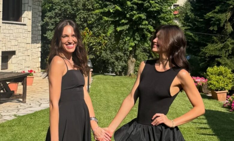 Στιγμές ξεγνοιασιάς και πόζες με την αδερφή της, Ναστάζια