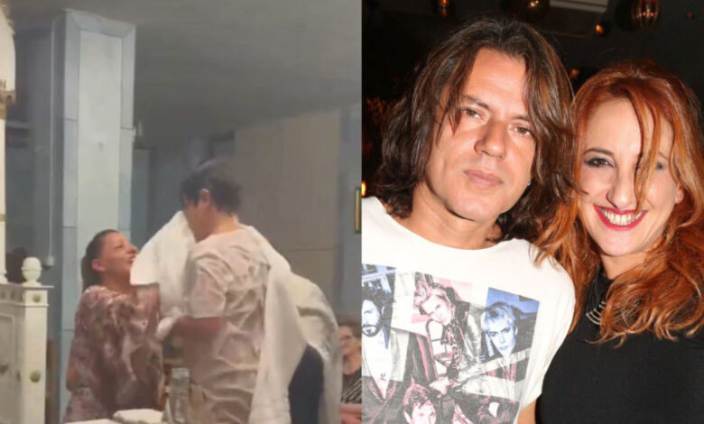 Δημήτρης Κοργιαλάς – Φωτεινή Ψυχίδου: Βάφτισαν τον 9χρονο γιο τους στη Ναύπακτο