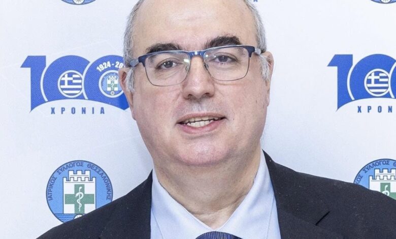 Ο Νικόλαος Μπάτζιος πρόεδρος του Ιατρικού Συλλόγου Θεσσαλονίκης