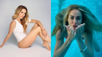 Ντορέττα Παπαδημητρίου: Οι εντυπωσιακές πόζες της με πολύχρωμο μπικίνι κάτω από το νερό