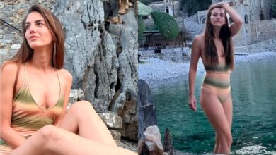 Αναστασία Παντούση: Οι φωτογραφίες με μαγιό στη θάλασσα από τις καλοκαιρινές διακοπές της