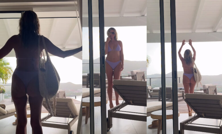 Heidi Klum: Ποζάρει με λιλά μπικίνι και «ρίχνει» το Instagram