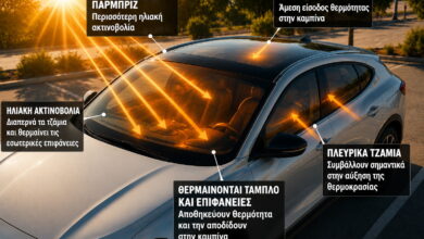 Μαύρο ή λευκό αυτοκίνητο στον καύσωνα; Η διαφορά φτάνει τους 20 °C!