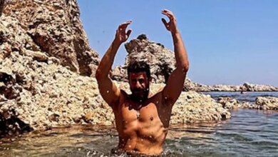 Αλέξης Γεωργούλης: Οι βουτιές και η χαλάρωση του ηθοποιού μέσα από εικόνες