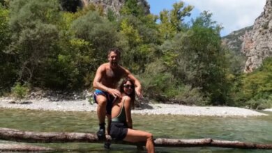 Φίλιππος Μιχόπουλος και Κωνσταντίνα Ευριπίδου πήγαν για rafting: Οι φωτογραφίες από τον Βοϊδομάτη