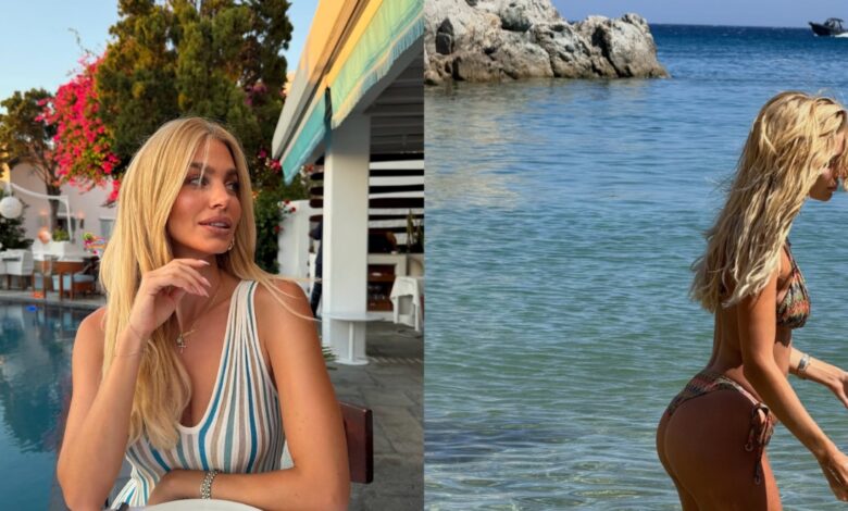 Βάλια Χατζηθεοδώρου: «Ανεβάζει» τη θερμοκρασία στη Μύκονο με τα εντυπωσιακά μαγιό της