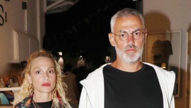 Ελεωνόρα Ζουγανέλη και Νίκος Συρίγος στη Μύκονο: Η νυχτερινή βόλτα του ζευγαριού στα Ματογιάννια