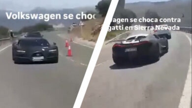 Volkswagen Polo τράκαρε Bugatti Turbillon (+video)