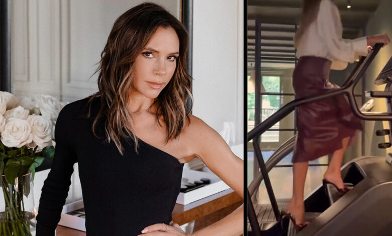 Victoria Beckham: Το βίντεο γυμναστικής με γόβες και φούστα
