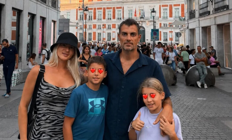 Στέλιος Χανταμπάκης: Οικογενειακή βόλτα στη Μαδρίτη με τα παιδιά