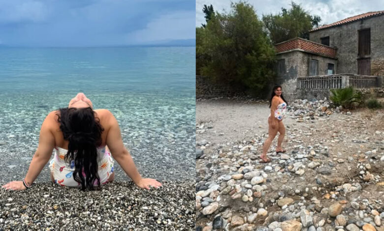 Δανάη Μπάρκα: Η εμφάνιση με ολόσωμο μαγιό στην εγκυμοσύνη