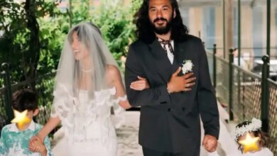 Αθηνά Οικονομάκου και Μπρούνο Τσερέλα έδειξαν ποιος ήταν ο κουμπάρος στον θρησκευτικό γάμο τους