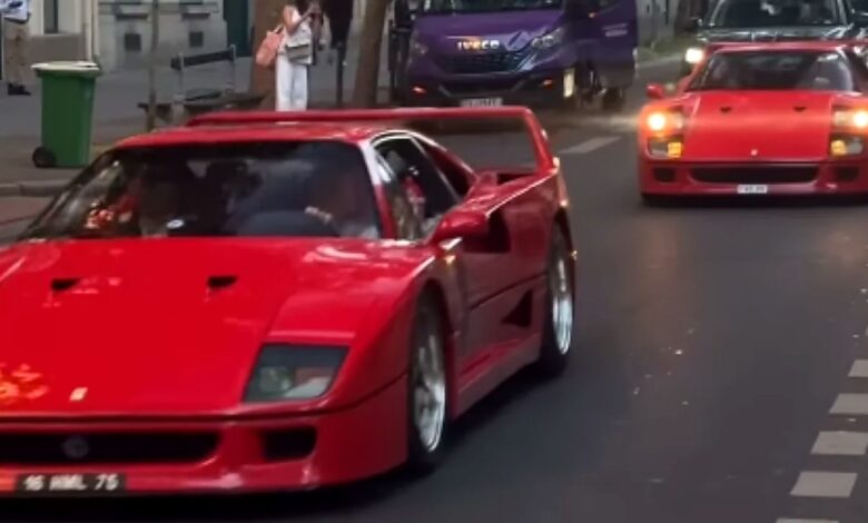 Ούτε μία ούτε δύο: Οκτώ Ferrari F40 μαζί στο Παρίσι [video]