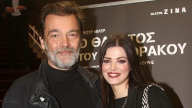 Κωνσταντίνος Καζάκος: Σπάνια βραδινή έξοδος με την κόρη του, Τζένη Καζάκου στη Θεσσαλονίκη