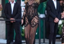 Heidi Klum: Με αποκαλυπτική δαντελένια δημιουργία Celia Kritharioti στο event της Vogue στο Μιλάνο