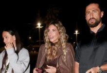 Η Αθηνά Οικονομάκου παρέα με τον Κωνσταντίνο Βασάλο στη συναυλία της Άννας Βίσση