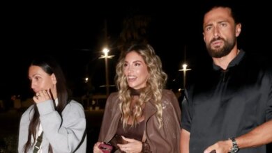 Η Αθηνά Οικονομάκου παρέα με τον Κωνσταντίνο Βασάλο στη συναυλία της Άννας Βίσση