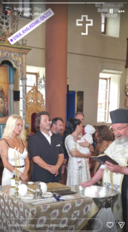 Πάολα: Έγινε νονά μαζί με τον πρώην σύζυγό της, Φώτη Ζογλοπίτη στη Χαλκιδική