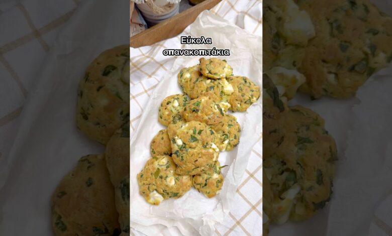 Γρήγορα και εύκολα σπανακοπιτάκια #σνακ #recipe #μαγειρεμα #συνταγέσ #συνταγή #lunchbox