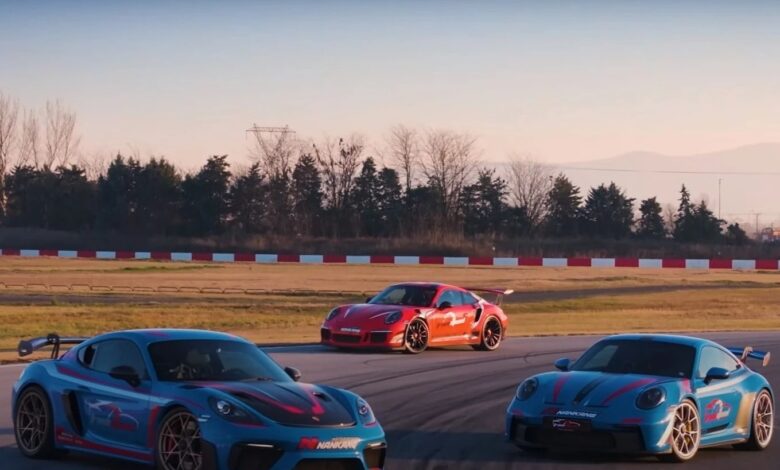 Porsche 911 GT3 σμπαράλια μες στην πίστα των Σερρών [video]