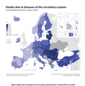 Eurostat: Από νοσήματα του κυκλοφορικού 1 στους 3 θανάτους στην ΕΕ