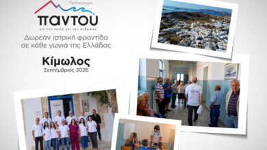 Οι γιατροί του HHG κοντά στους κατοίκους της Κιμώλου