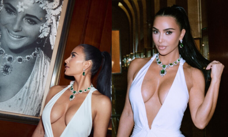 Kim Kardashian: Φόρεσε το ιστορικό κολιέ της Elizabeth Taylor
