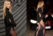 Μαρία Ολυμπία: Η αποκαλυπτική εμφάνιση με εντυπωσιακό μαύρο φόρεμα σε γκαλά στο Παρίσι