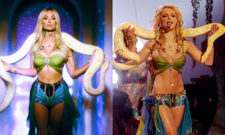 Paris Hilton: Η επική μεταμόρφωσή της σε Britney Spears με το κίτρινο φίδι