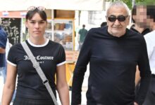 Γιώργος Βογιατζής: Σπάνια δημόσια εμφάνιση με τη σύζυγό του, Ντιάνα Σκόριτς στο κέντρο της Αθήνας